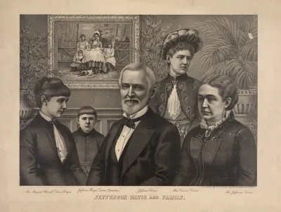 Jefferson Davis And Family