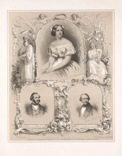 Jenny Lind Giovani Bellitti And Jules Benedict