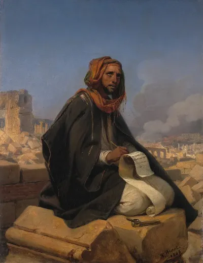 Jeremiah On The Ruins Of Jerusalem