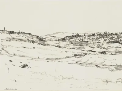 Jerusalem Am Olberg Von Nord