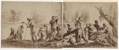 Jesu Dab Samt En Gruppe Tilskuere
