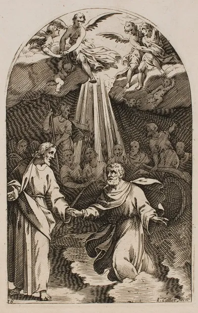 Jesus And St Peter Walking On The Water