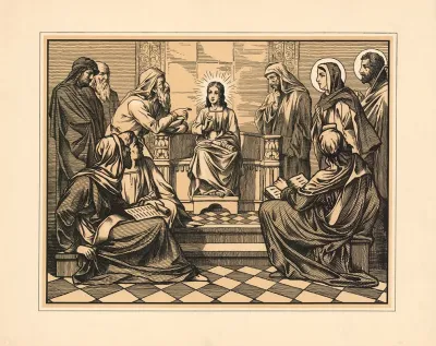 Jesus At Age 12 In The Temple