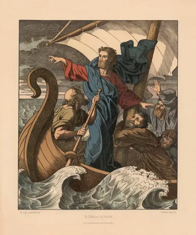 Jesus Calms The Storm On The Sea Of Galilee