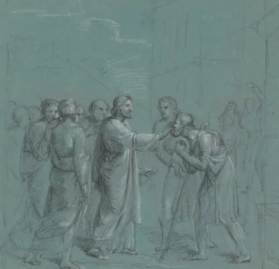 Jesus Healing A Blind Man