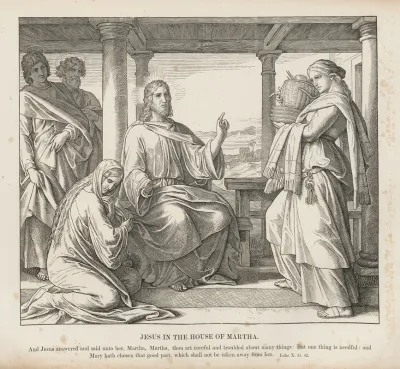 Jesus In The House Of Martha