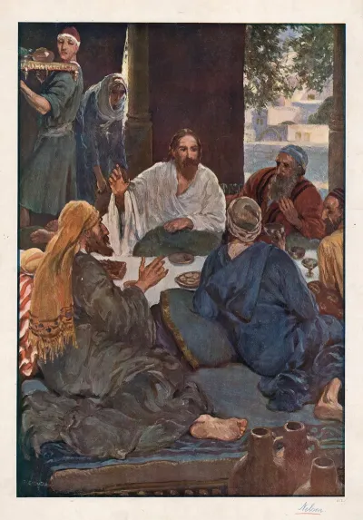 Jesus In The Pharisees House