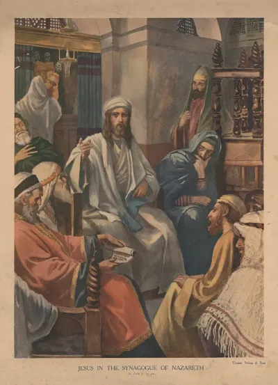 Jesus In The Synagogue Of Nazareth