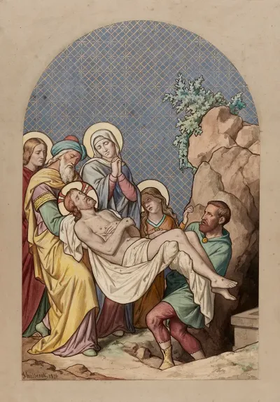 Jesus Is Laid In The Tomb