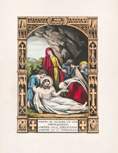 Jesus Is Placed In The Sepulchre