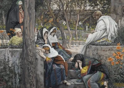 Jesus Mary Magdalene And Martha At Bethany