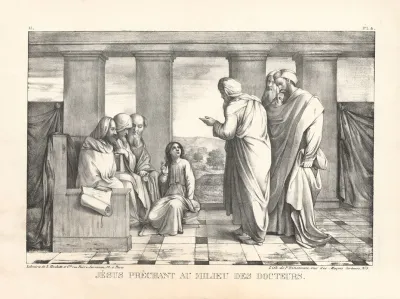 Jesus Prechant Au Milieu Des Docteurs