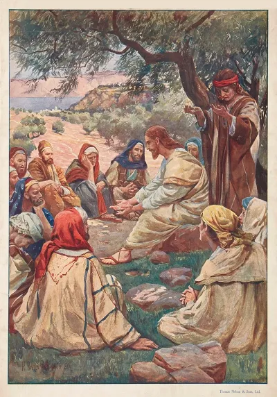 Jesus Teaching To Pray