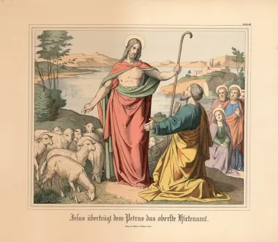 Jesus Ubertragt Dem Petrus Das Oberste Hirtenamt