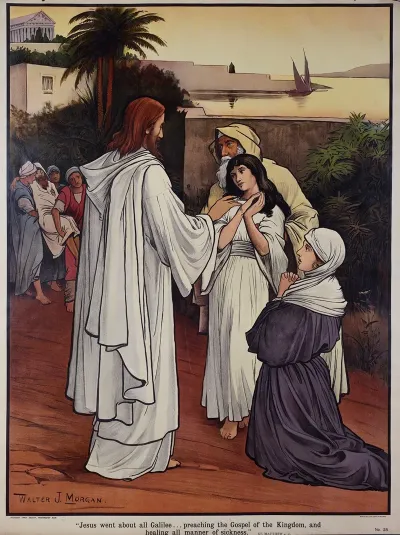 Jesus Went About All Galilee Preaching The Gospel Of The Kingdom And Healing All Manner Of Sickness