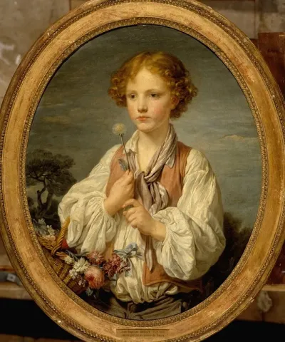 Jeune Berger Qui Tente Le Sort Pour Savoir Sil Est Aime De Sa Bergere