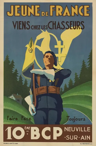 Jeune De France Viens Chez Les Chasseurs 10eme Bcp Neuville Sur Ain