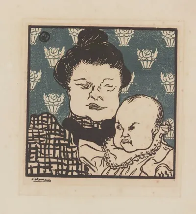 Jeune Enfant Et Sa Bonne