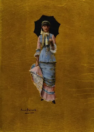 Jeune Femme A Lombrelle