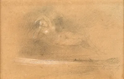 Jeune Femme Allongee Dans Un Paysage