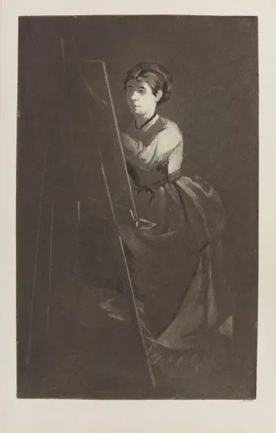 Jeune Femme Au Chevalet