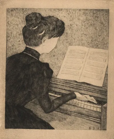 Jeune Femme Au Piano
