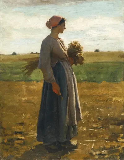 Jeune Femme Dans Les Champs 2