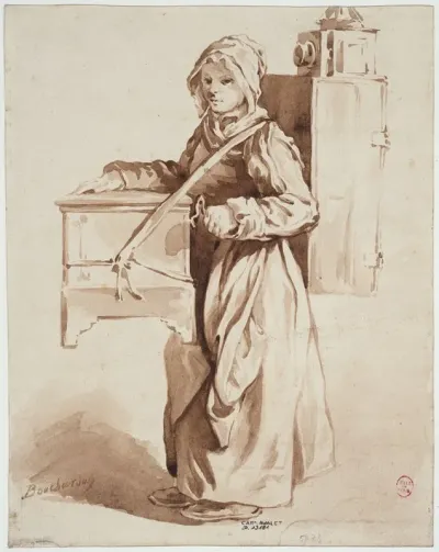 Jeune Fille A La Lanterne Magique