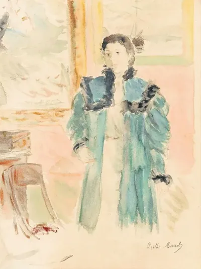 Jeune Fille Au Manteau Vert Marthe