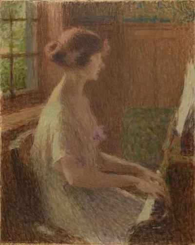 Jeune Fille Au Piano Portrait De Mademoiselle Warnier