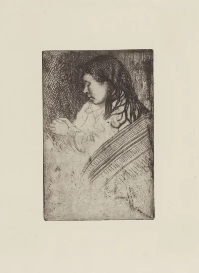 Jeune Fille Aux Mains Jointes