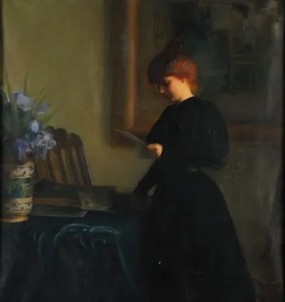 Jeune Fille Lisant Une Lettre
