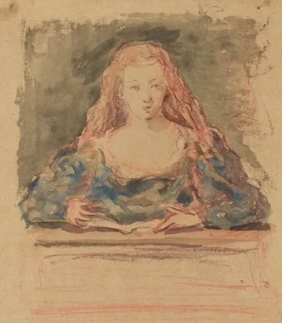 Jeune Fille Rousse Sa Fille Marie