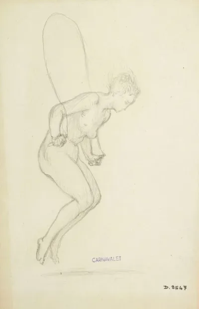 Jeune Fille Sautant A La Corde
