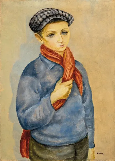 Jeune Garcon A La Casquette