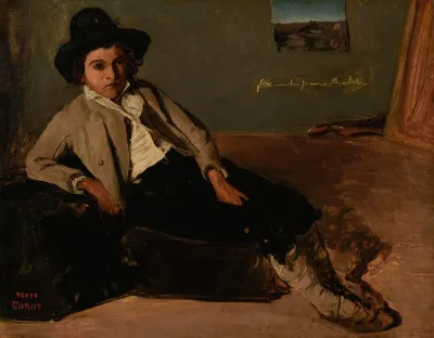 Jeune Italien Assis