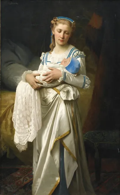 Jeune Mere Et Son Enfant