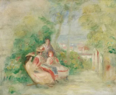 Jeunes Femmes Dans Un Jardin