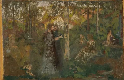 Jeunes Femmes Dans Un Sous Bois