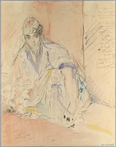 Jewish Woman Of Algiers Seated On The Ground