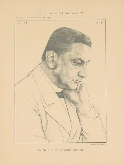 Jhr Mr A F De Savornin Lohman