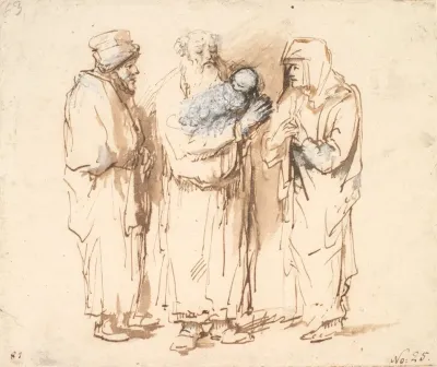 Joakim Med Det Lille Kristusbarn Anna Og En Tredje Figur 2