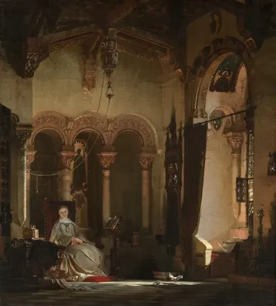 Joan Of France As A Nun In The Convent At Bourges