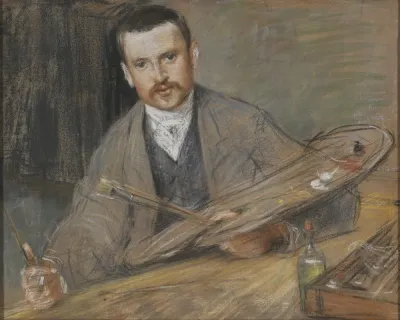 Johan Kindborg 1861 1907 Artist Married To Wood Engraver Emy Edman