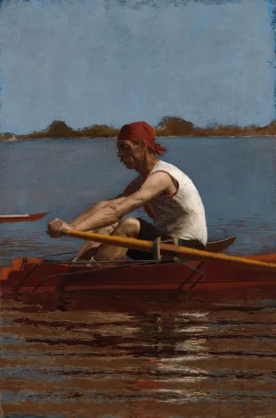 John Biglin In A Single Scull