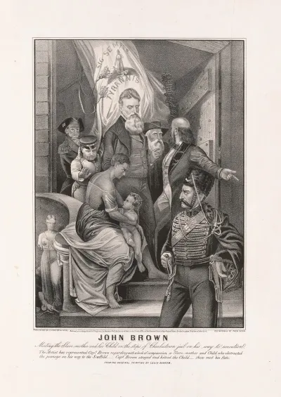 John Brown Meeting The Slave Mother And Her Child On The Steps Of Charlestown Jail On His Way To Execution