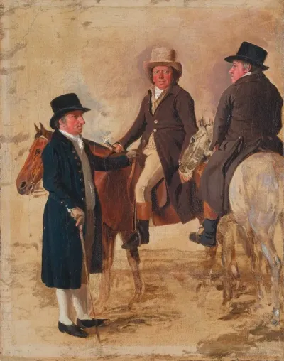 John Hilton Judge Of The Course At Newmarket John Fuller Clerk Of The Course And John Stevens A