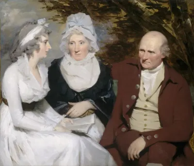 John Johnstone Betty Johnstone And Miss Wedderburn