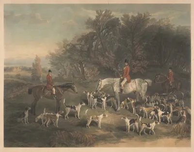 John Musters Esq And His Hounds
