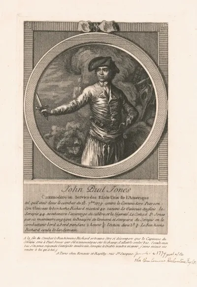 John Paul Jones Commodore Au Service Des Etats Unis De Lamerique
